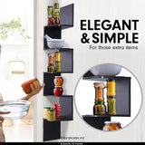SARANTINO 5 TIER CORNER WALL SHELF DISPLAY SHELVES DVD BOOK