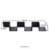 SARANTINO 5 TIER CORNER WALL SHELF DISPLAY SHELVES DVD BOOK