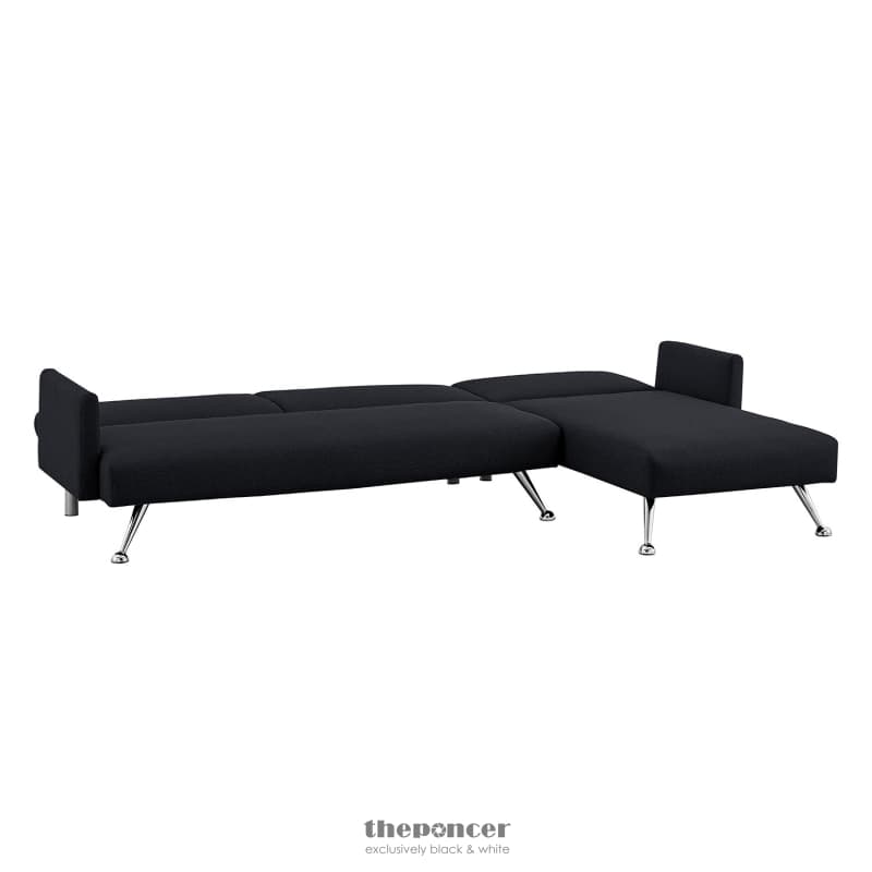 SARANTINO MIA 3-SEATER SOFA BED WITH CHAISE & 3 PILLOWS