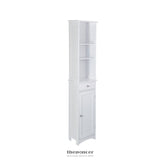 SIAN BATHROOM TALL STORAGE CABINET ORGANISER - WHITE