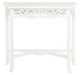SIERRA CARVED SOFA TABLE (WHITE)