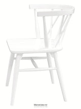 SIERRA CROSS BACK OAK CHAIR - SET OF 2 (WHITE)