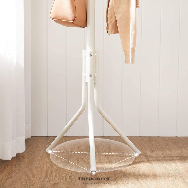 SONGMICS METAL COAT RACK 182 CM TALL HALL TREE WHITE RCR19W