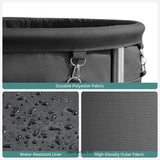 STEEL FRAME LAUNDRY BASKET WHEELS BLACK