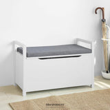 STORAGE BENCH LIFT UP TOP PADDED SEAT TOY BOX
