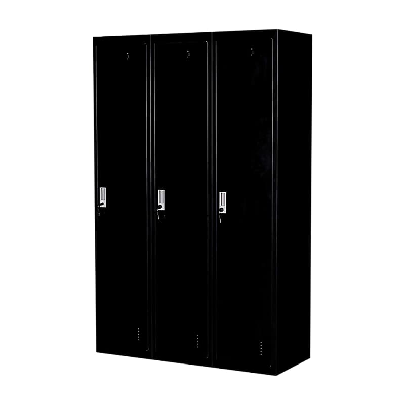 THREE-DOOR SIDE BY SIDE OFFICE GYM SHED STORAGE LOCKER