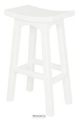 TOKYO SOLID MAHOGANY TIMBER BARSTOOL (WHITE)