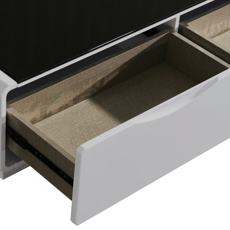 TV CABINET WITH 3 STORAGE DRAWERS WITH HIGH GLOSSY