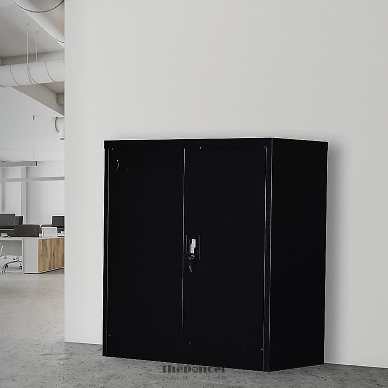 TWO-DOOR SHELF OFFICE GYM FILING STORAGE LOCKER CABINET SAFE