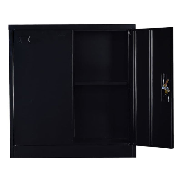 TWO-DOOR SHELF OFFICE GYM FILING STORAGE LOCKER CABINET SAFE