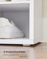 VASAGLE STORAGE SHOE BENCH 15 COMPARTMENTS WITH CUSHION