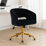 VELVET HOME OFFICE CHAIR- BLACK