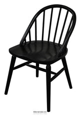 VERA SOLID OAK DINING CHAIR - SET OF 2 (BLACK)