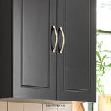WALL STORAGE CABINET DOUBLE DOORS BLACK