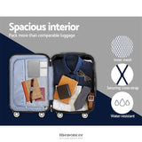 WANDERLITE 20’ 55CM LUGGAGE TROLLEY TRAVEL SET SUITCASE