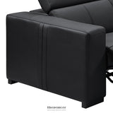 WASHINGTON GENUINE LEATHER 6 SEATER CORNER SOFA WITH 2