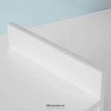 WHITE MONITOR STAND DESK ORGANIZER WITH 2 DRAWERS