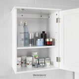 WHITE WALL CABINET WITH DOOR 40X52CM
