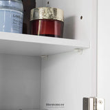 WHITE WALL CABINET WITH DOOR 40X52CM