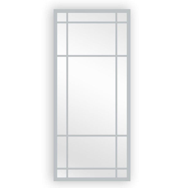 WINDOW STYLE MIRROR FULL LENGTH - WHITE 80 CM X 180