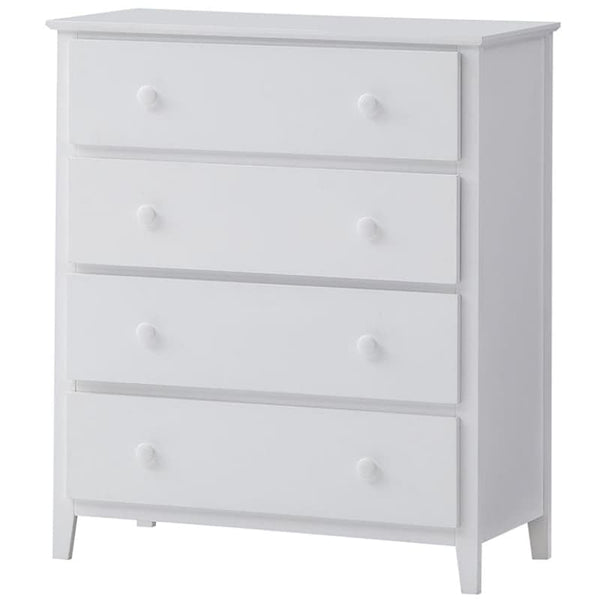 WISTERIA TALLBOY 4 CHEST OF DRAWERS SOLID RUBBER WOOD BED