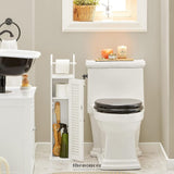 WOODEN BATHROOM STORAGE CABINET WHITE