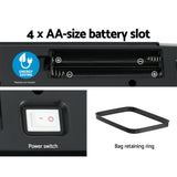 DEVANTI 70L MOTION SENSOR BIN PEDAL BINS AUTOMATIC BLACK